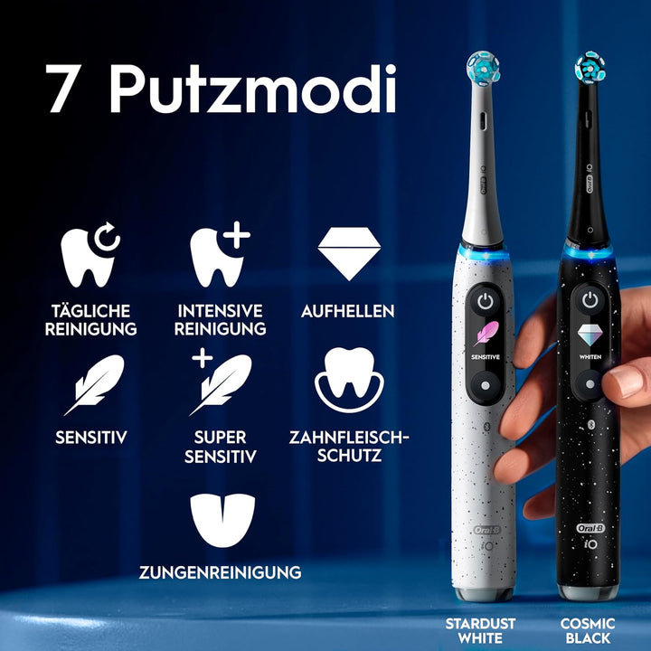 Oral-B iO Series 10 Plus Edition Elektrische Zahnbürste/Electric Toothbrush, PLUS 3 Aufsteckbürsten