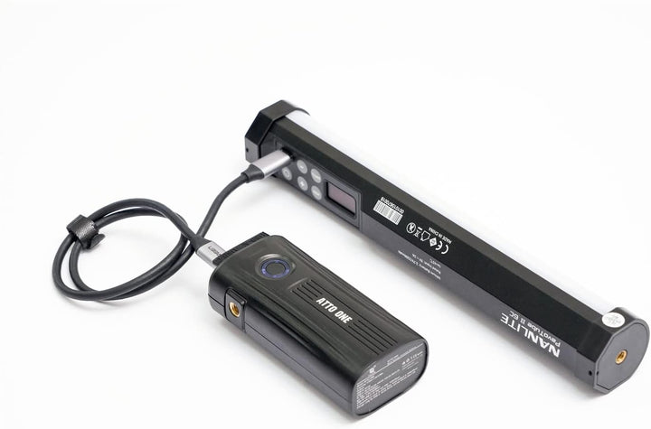 FXLION Mini Multi Voltage Tragbarer wiederaufladbarer Akku ATTO ONE mit D-Tap und USB für Fotolicht,