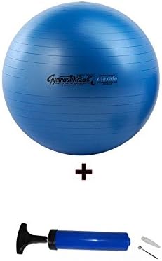 Pezziball MAXAFE Set Gymnastikball + inkl. ATC-Pumpe, Grössen, Pezzi Ball inkl. Ballpumpe blau 65cm,