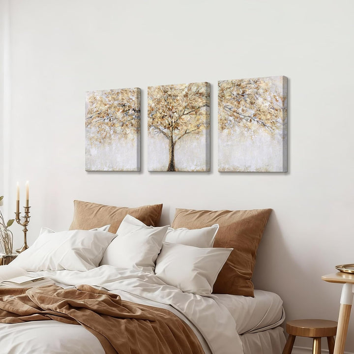 3 Panels Mit Rahmen Leinwand Bilder Abstrakte Baum Bild auf Leinwand Malerei Kunstdrucke Poster Bild