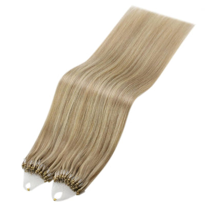 YoungSee Extensions Echthaar Microring Blond Microring Extensions Echthaar 1g 40 cm Microring Hair E