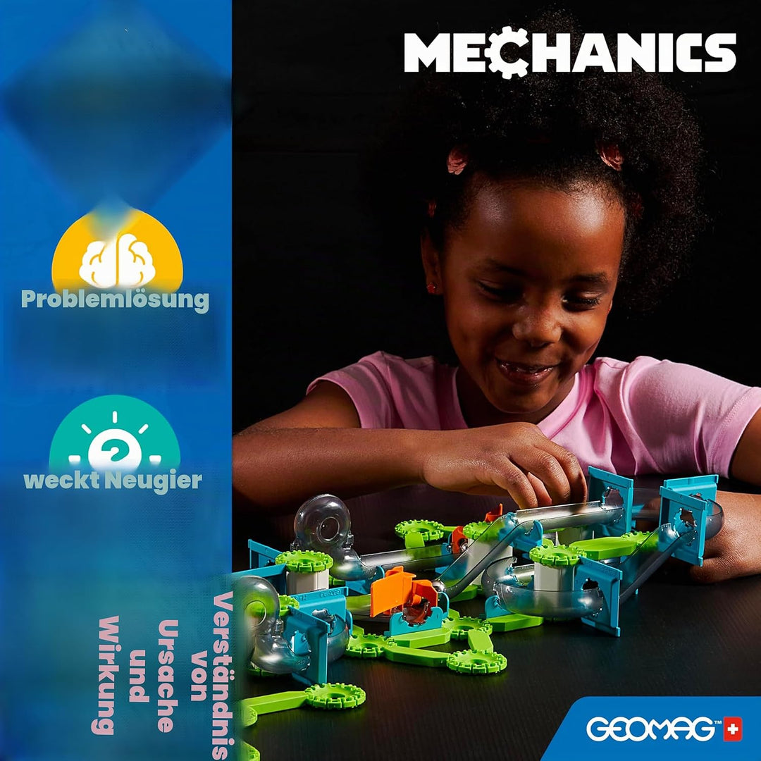 Geomag - Mechanics Challenge Goal - Educational and Creative Game for Children - Magnetic Building B