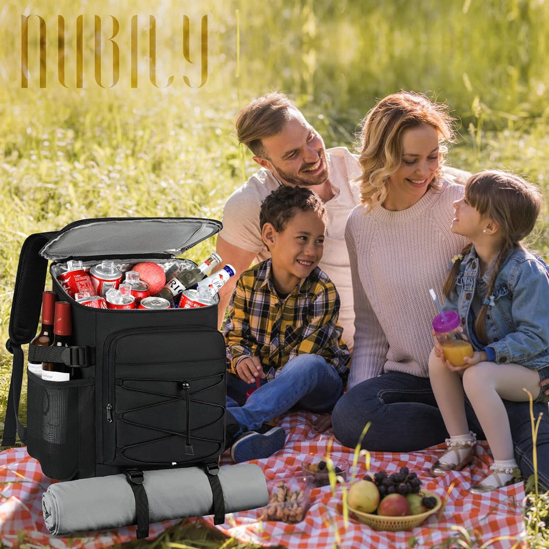 NUBILY Kühlrucksack 30L Wasserdichten Kühltasche Rucksack Gross Isolierte Kühltasche Thermo Lunchtas