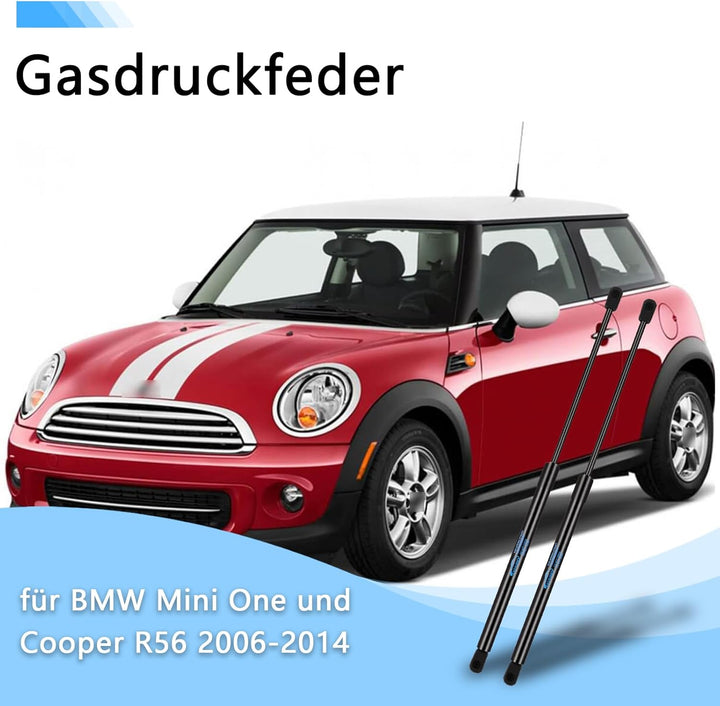2x Kofferraum Dämpfer für BMW Mini One und Cooper R56 2006-2014 Gasfeder Heckklappe Schwarz Heckklap