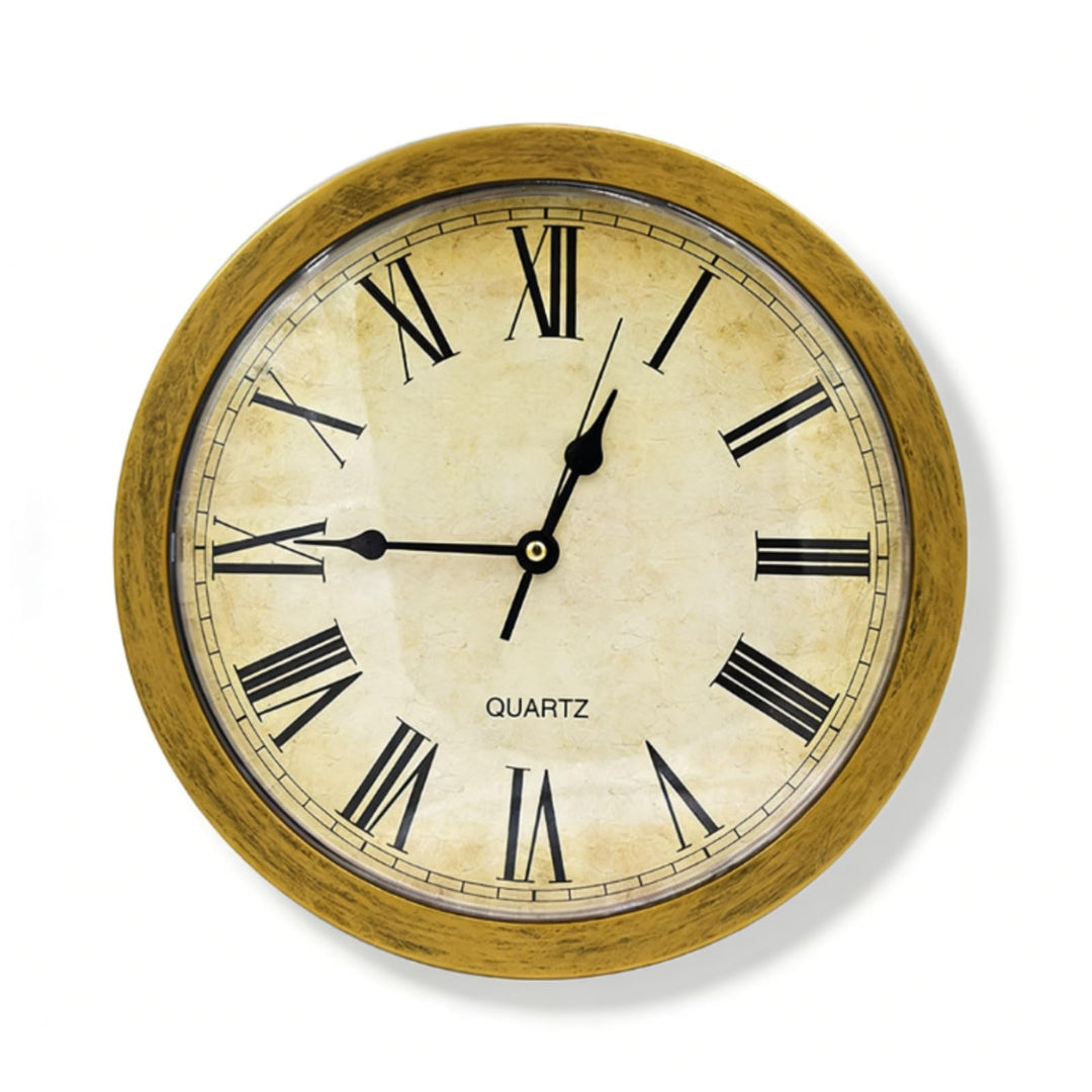 Wanduhr mit verstecktem Fach, Vintage -Plastik -Runde Wanduhr Ablenkung Safer grosser Aufbewahrung G
