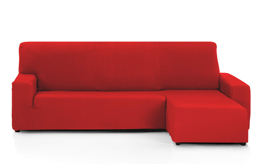 Martina Home - Bezug für Chaiselongue, Modell Túnez, Rot, kurzes Eckteil rechts kurzer rechter Arm (