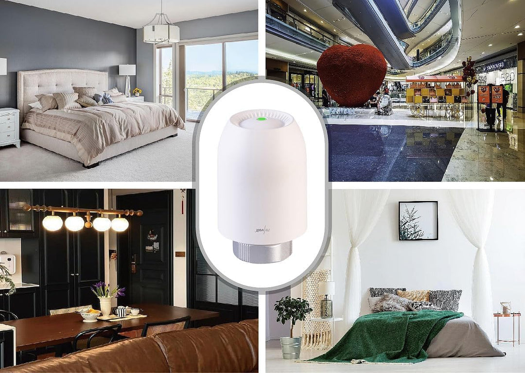 revolt Smart Home Thermostat: 3er-Set Heizkörper-Thermostate mit App-Programmierung, Bluetooth (Fens