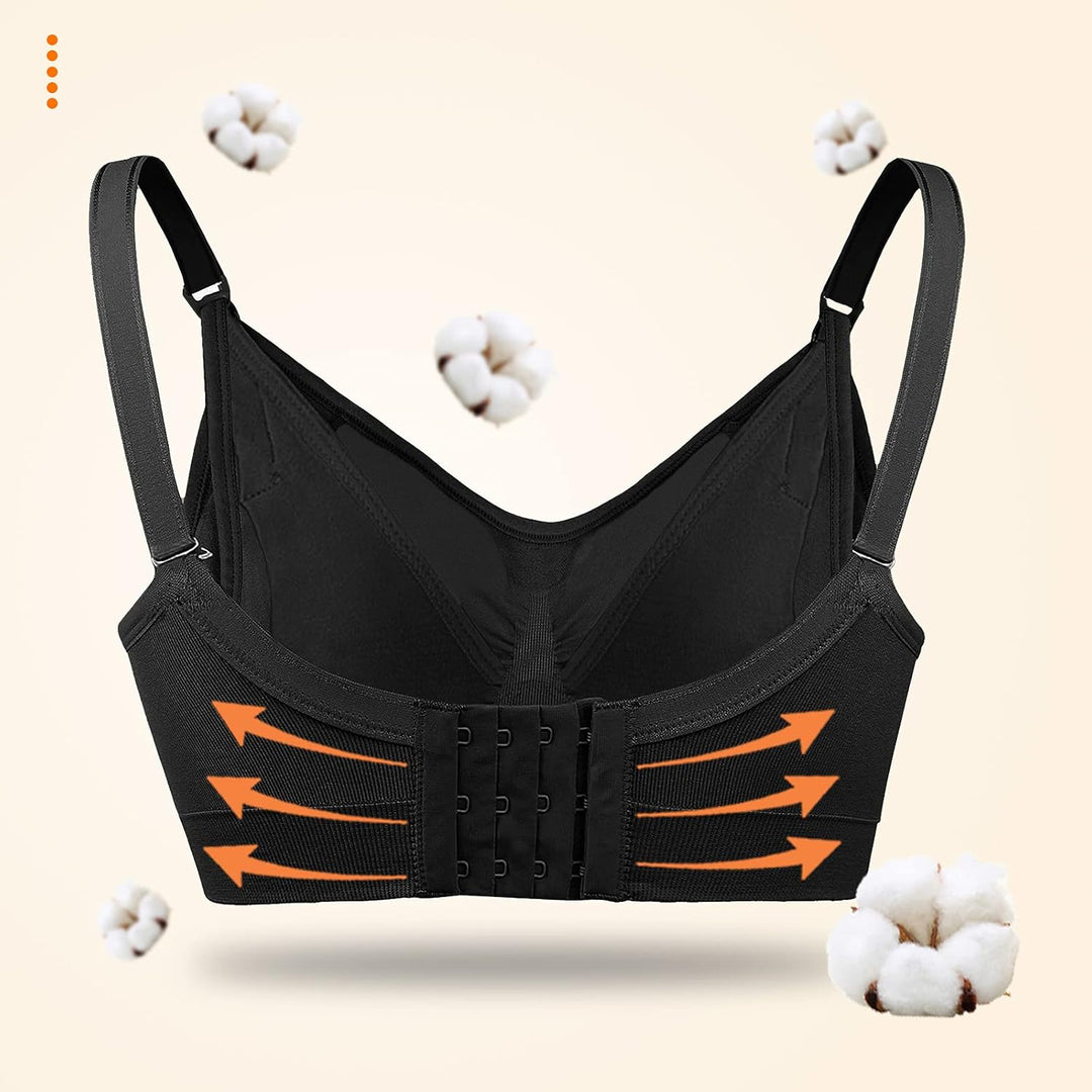 iloveSIA® Abpumpen BH Pump BH Ohne Bügel Milchpumpe BH Nursing Bra Pump Still BH XXL Farbe Schwarz+s