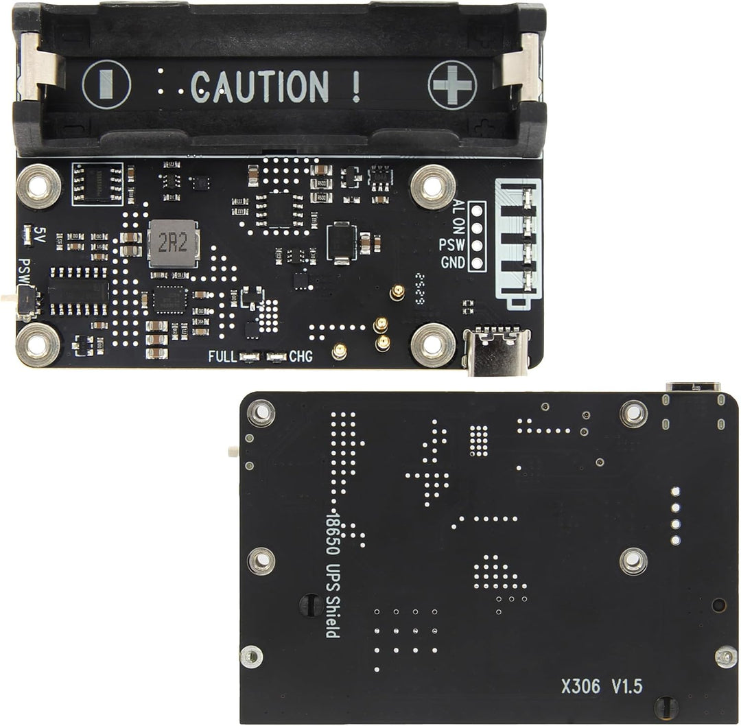 Geekworm X306 V1.3 Ultra-Thin UPS Shield for Raspberry Pi Zero 2 W