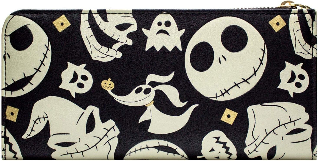 Nightmare Before Christmas Jack Oogie und Zero Portemonnaie Geldbörse Schwarz