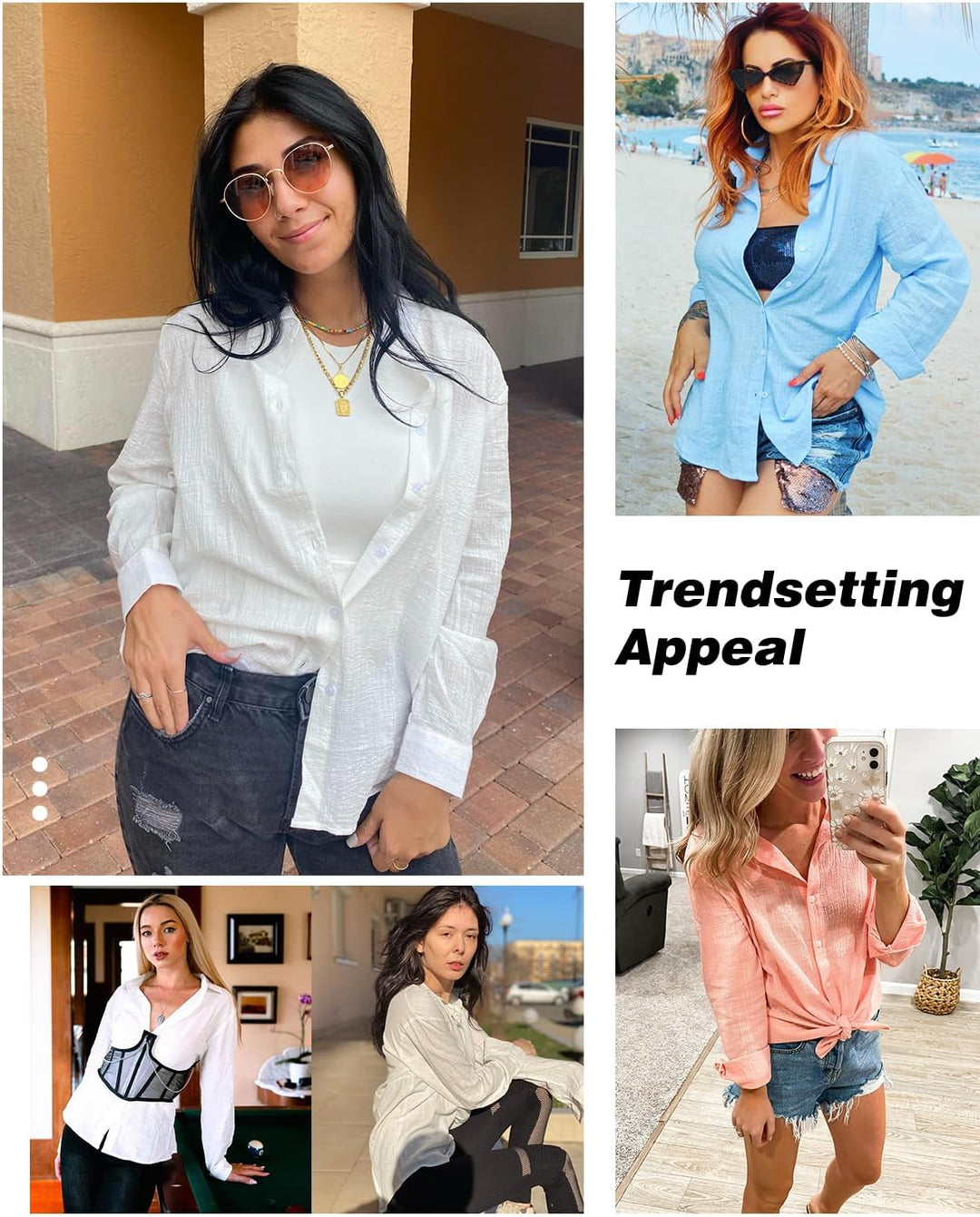 BLENCOT Damen Bluse Langarm Hemden Casual V-Ausschnitt Roll Up Ärmel Button Down Blusen Tops S Grün-