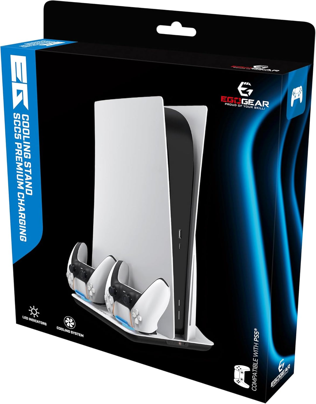 EgoGear - SCC5 Premium-Lade-Kühlständer für Playstation 5