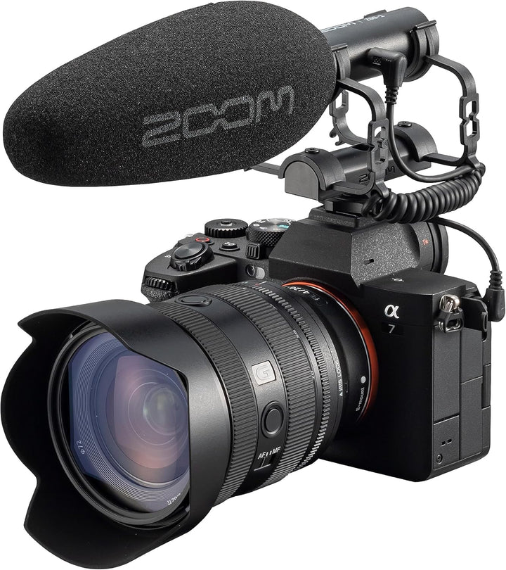 Zoom ZSG-1 Stereo-On-Camera-Mikrofon, hochgerichtet, stossabsorbierend, leicht, für Content-Erstelle