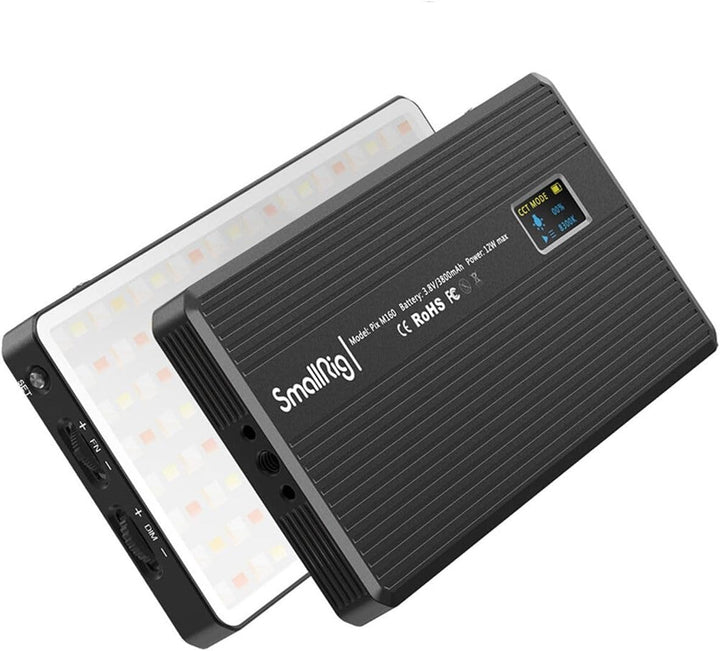 SMALLRIG M160 RGB Videolicht LED Licht auf der Kamera mit wiederaufladbarem eingebautem Akku, vollst