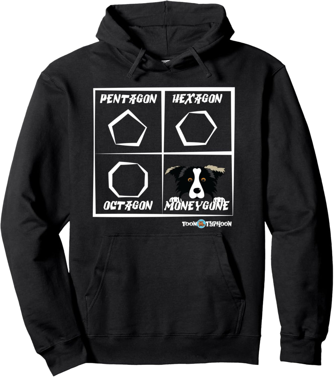 Amüsantes Border Collie Geld Weg Pullover Hoodie