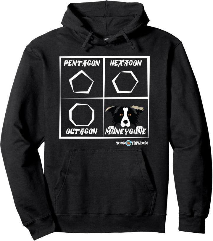 Amüsantes Border Collie Geld Weg Pullover Hoodie