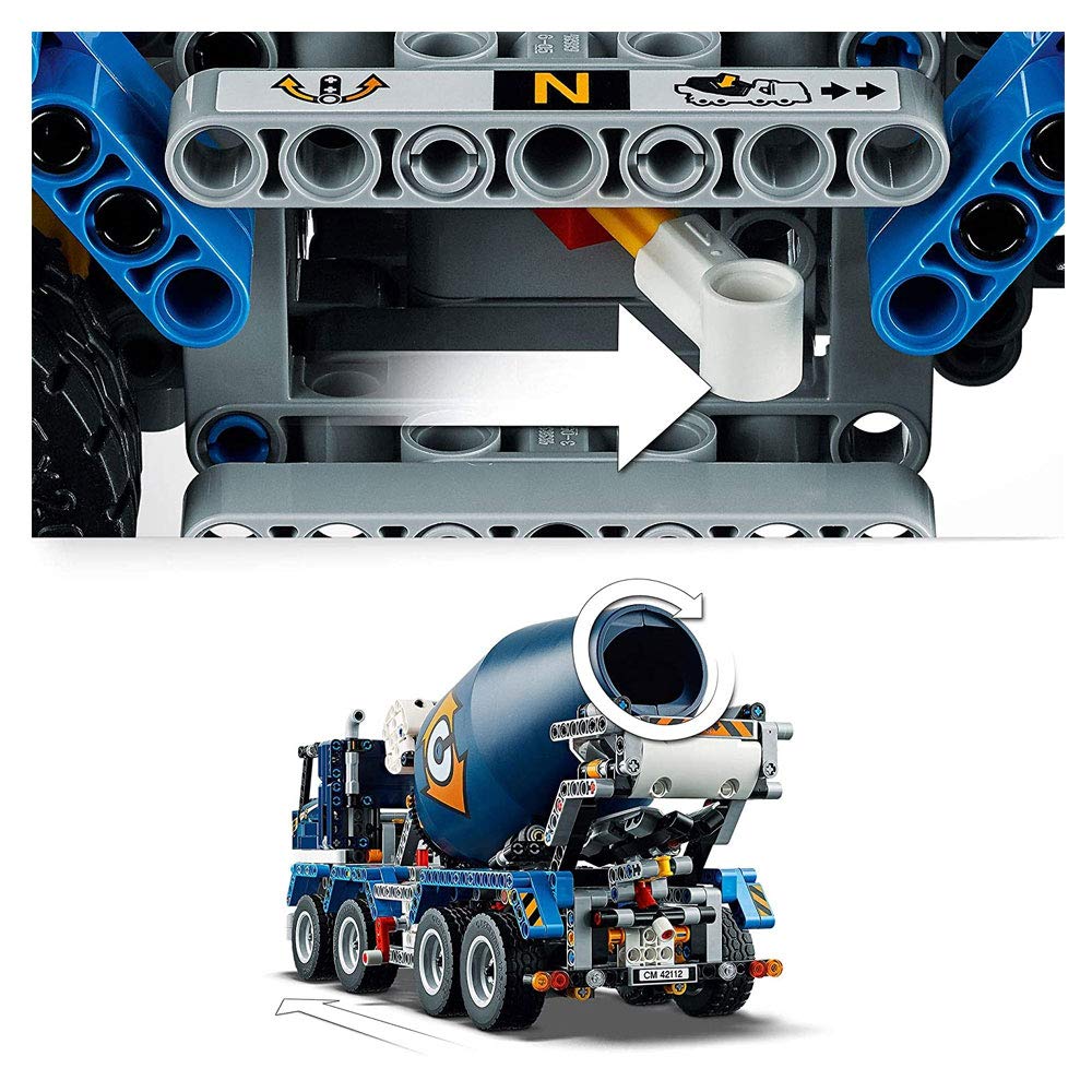 LEGO 42112 Technic Betonmischer-LKW, Mischmaschine, Spielzeug für Kinder ab 10 Jahre, Baufahrzeug mi
