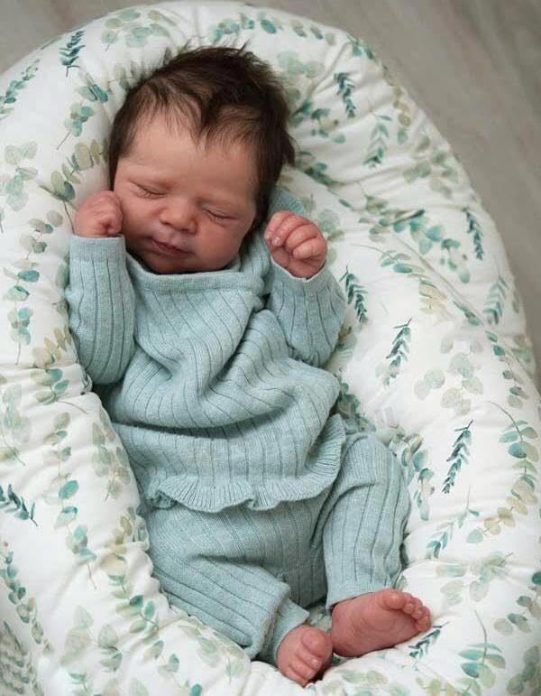Zero pam Reborn Puppen Lebensecht-45CM Reborn Baby Mädchen, Lebensechte Babypuppen, Echte Babypuppe