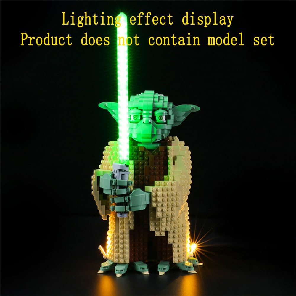 GEAMENT LED Licht-Set Kompatibel mit Lego Yoda - Beleuchtungsset für Star Wars 75255 Baumodell (Lego