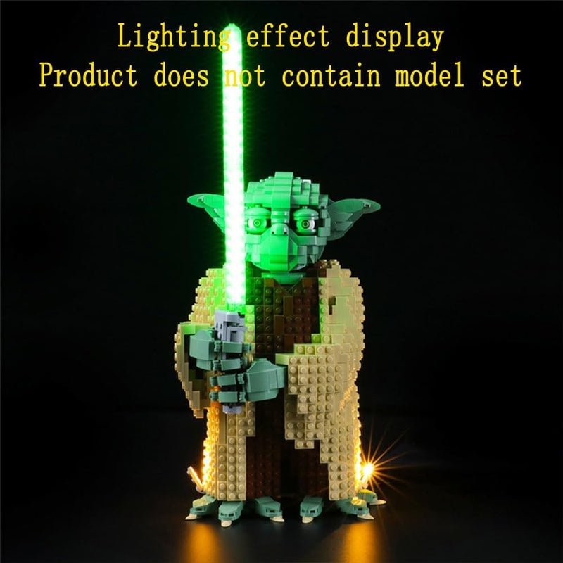 GEAMENT LED Licht-Set Kompatibel mit Lego Yoda - Beleuchtungsset für Star Wars 75255 Baumodell (Lego