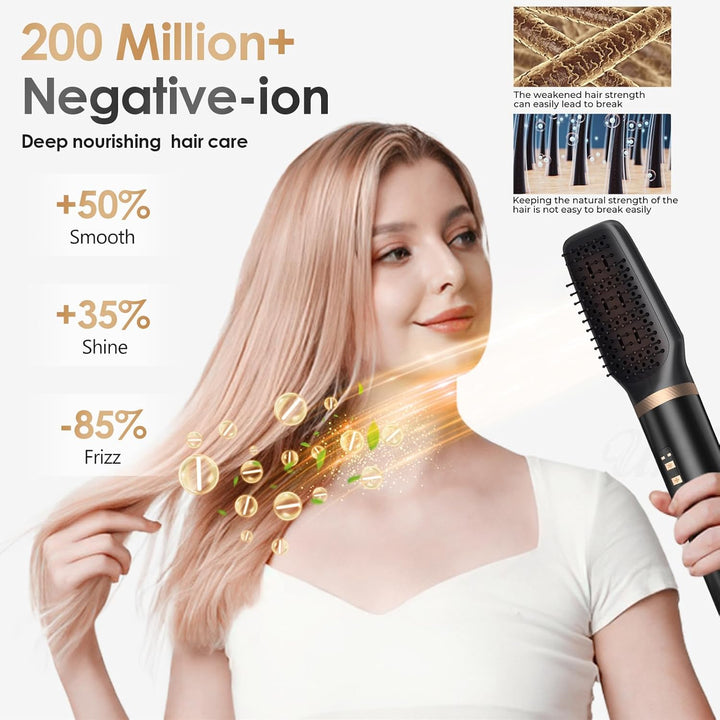 Airstyler Set 5in1, Professioneller Warmluftbürste Set 1400W,Multifunktionaler Hairstyler,Lockenstab