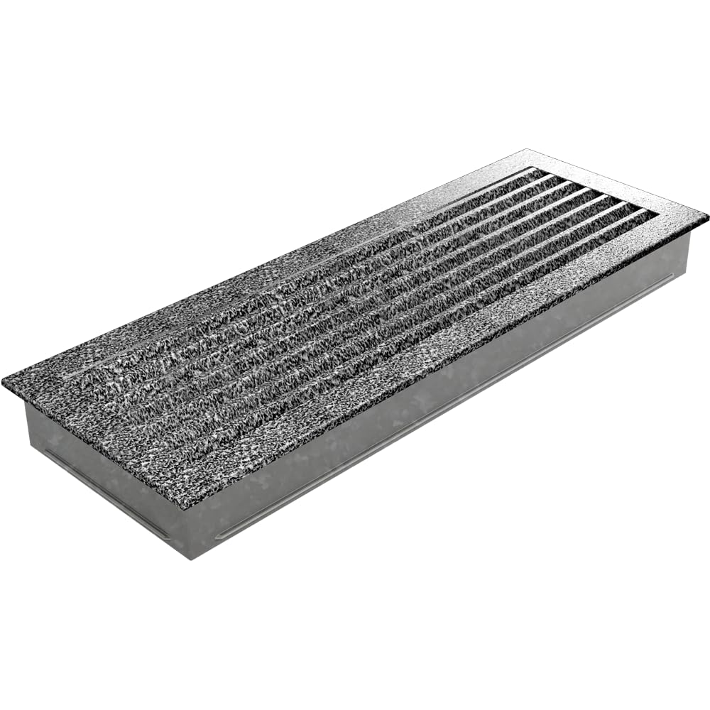 Lüftungsgitter Fresh 17x49 schwarz und Silber
