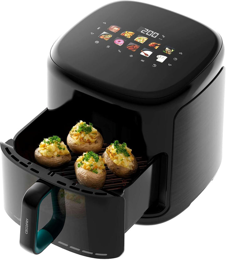 Cecotec Heissluftfritteuse ohne Öl - 8,5L - Grill - Doppelwiderstand - Integrierter Smoker - Air Fry