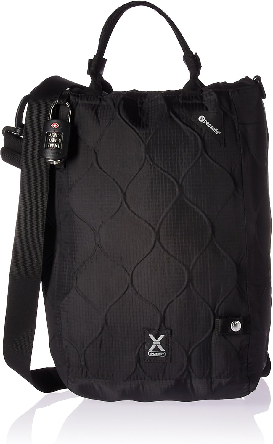 Pacsafe Travelsafe - Mobiler Safe, Schultertasche mit TSA-Zahlen-Schloss, Diebstahlschutz, Unisex He