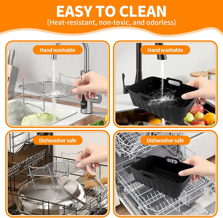 Ninja Heissluftfritteuse Zubehör, Airfryer Zubehör für Ninja Foodi Max Dual Zone Heissluftfritteuse