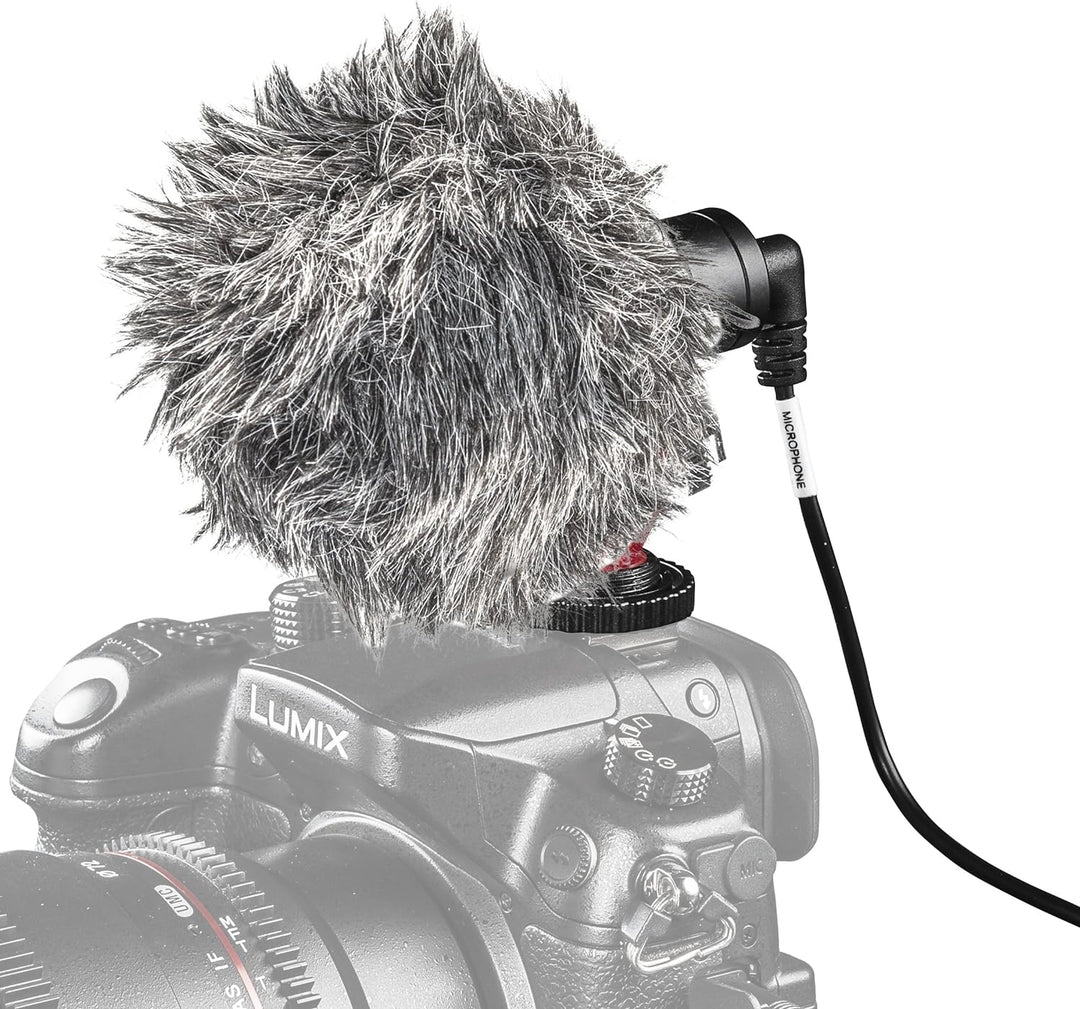 Walimex pro VLOG – Videomikrofon, Richtmikro, Shotgun Mikro für DSLR und spiegellose Kameras, Smartp