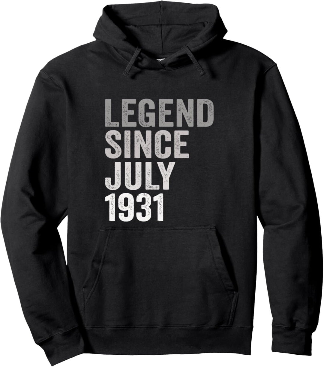 Legende seit Juli 1931 Geburtstag Monat und Jahr Pullover Hoodie