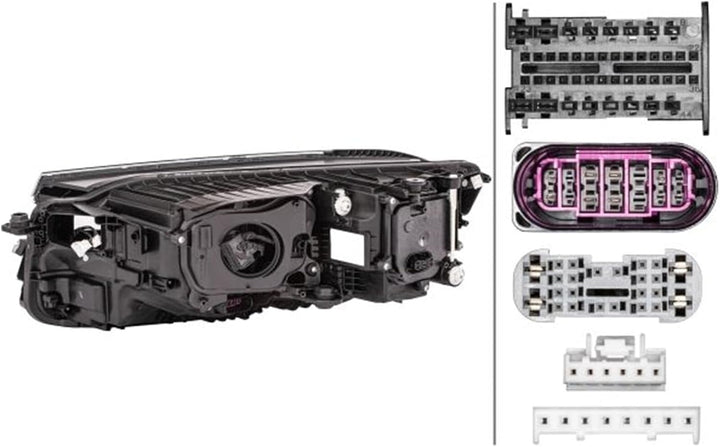 HELLA 1EX 013 143-281 LED-Hauptscheinwerfer - rechts - für u.a. VW Touareg (CR7) - Matrix LED, R-Lin