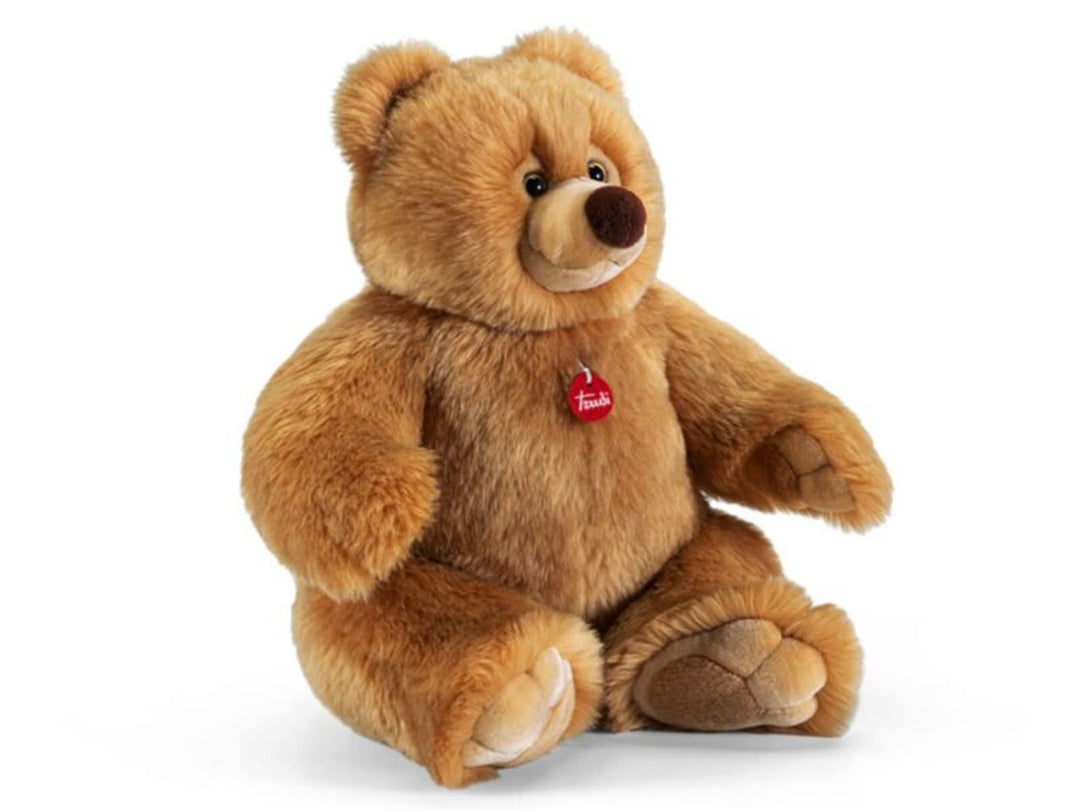 trudi 25611 Klassik Plüschtier Teddy Bär Ettore ca. 57 cm, Grösse XL, hochwertiges Stofftier mit wei