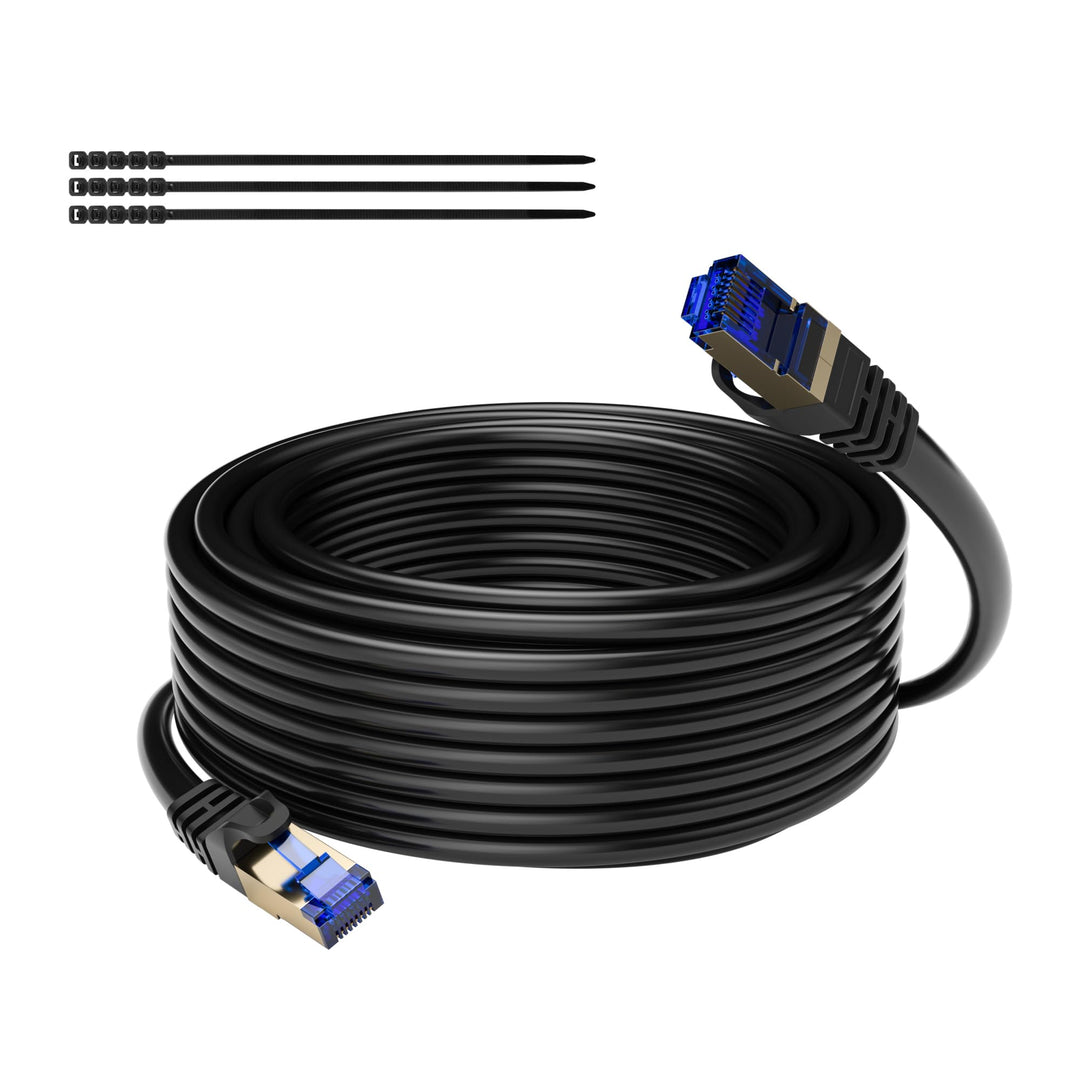 10M CAT 7 wasserdichtes RJ45 Ethernet Netzwerkkabel für den Aussenbereich,direkt verlegbar,10 Gigabi