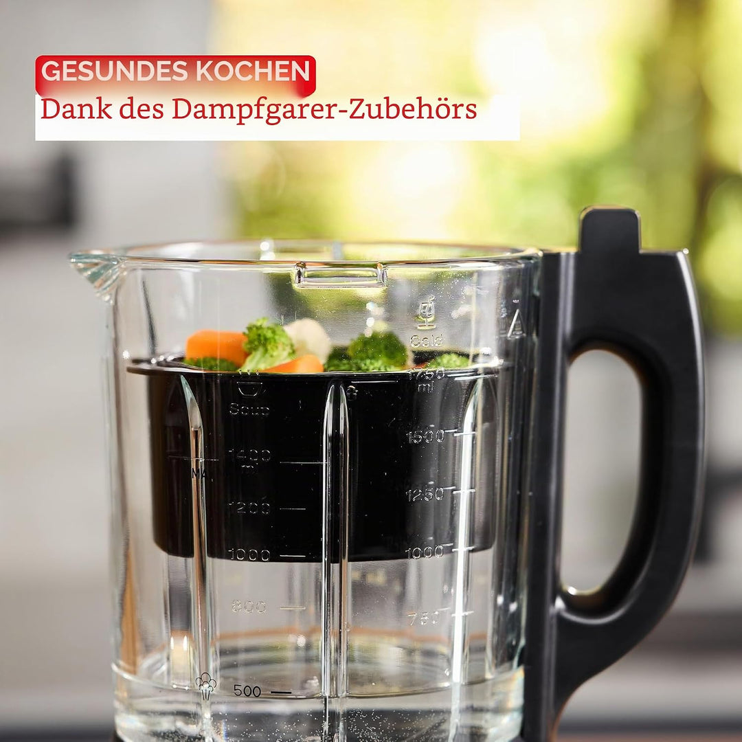 Moulinex Perfectmix Cook Standmixer mit hoher Geschwindigkeit, 10 automatische Programme, 1400 W, YY