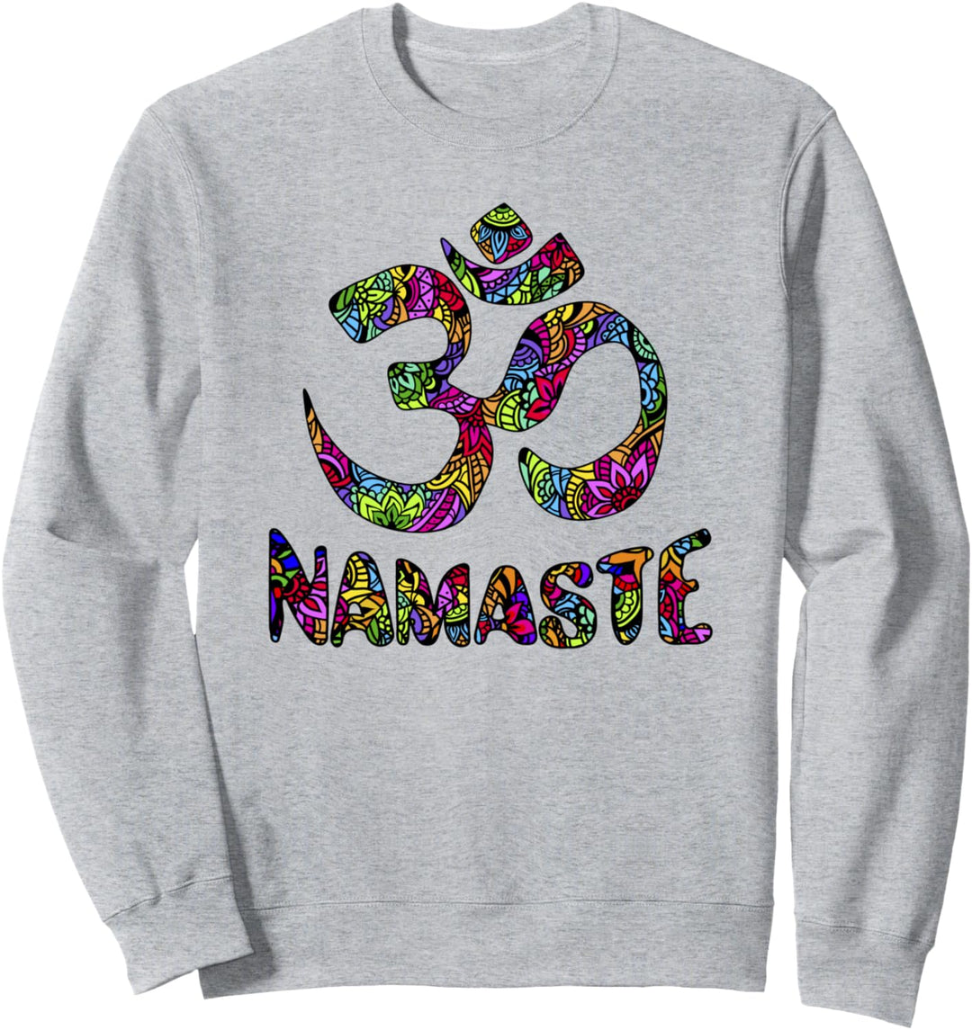 Namaste Meditation Buddhismus Om Graphic Aum Yoga Zen Design Sweatshirt