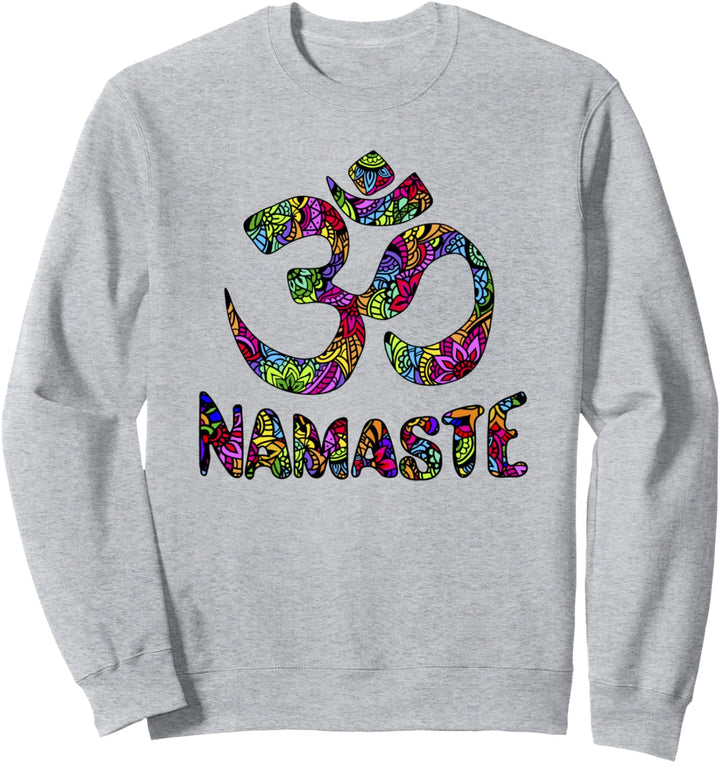 Namaste Meditation Buddhismus Om Graphic Aum Yoga Zen Design Sweatshirt