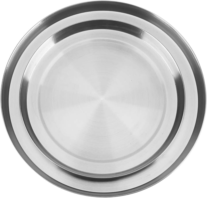 Ejoyous 4 Stück Herdabdeckplatten Edelstahl, Herddeckel aus Edelstahl Deckel für Runde Grillplatten