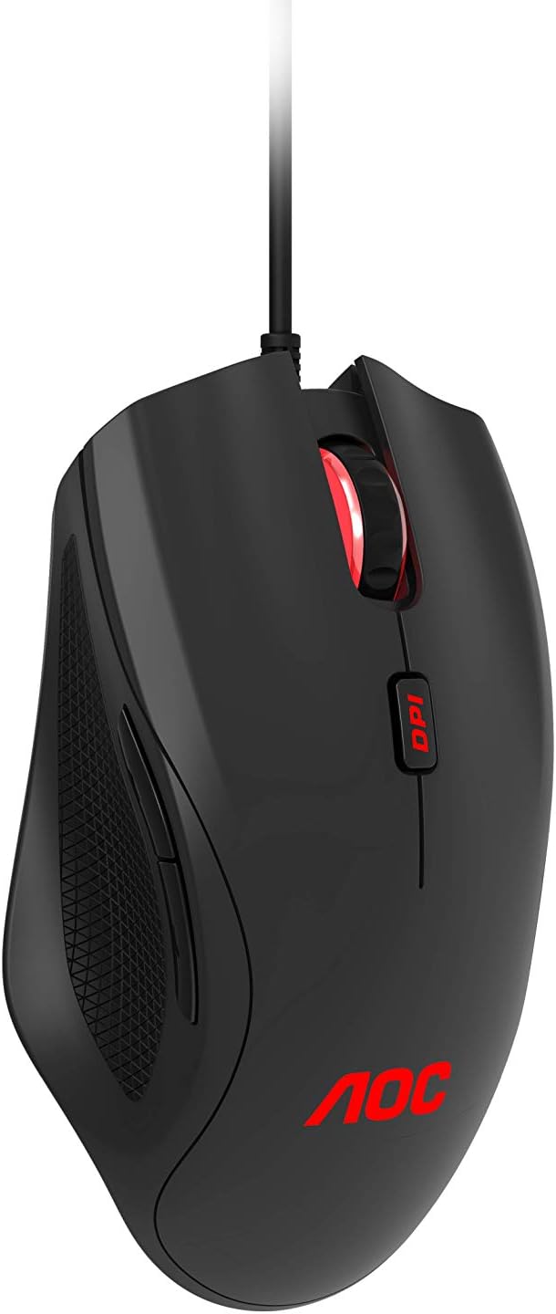 AOC GM200 Gaming Maus - 4.200 DPI - RGB-Farben - 1,8 Meter PVC Kabel, GM200