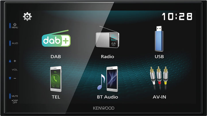Kenwood DMX125DAB 17,3 cm WVGA Digital Media Receiver mit DAB+, Bluetooth und Android