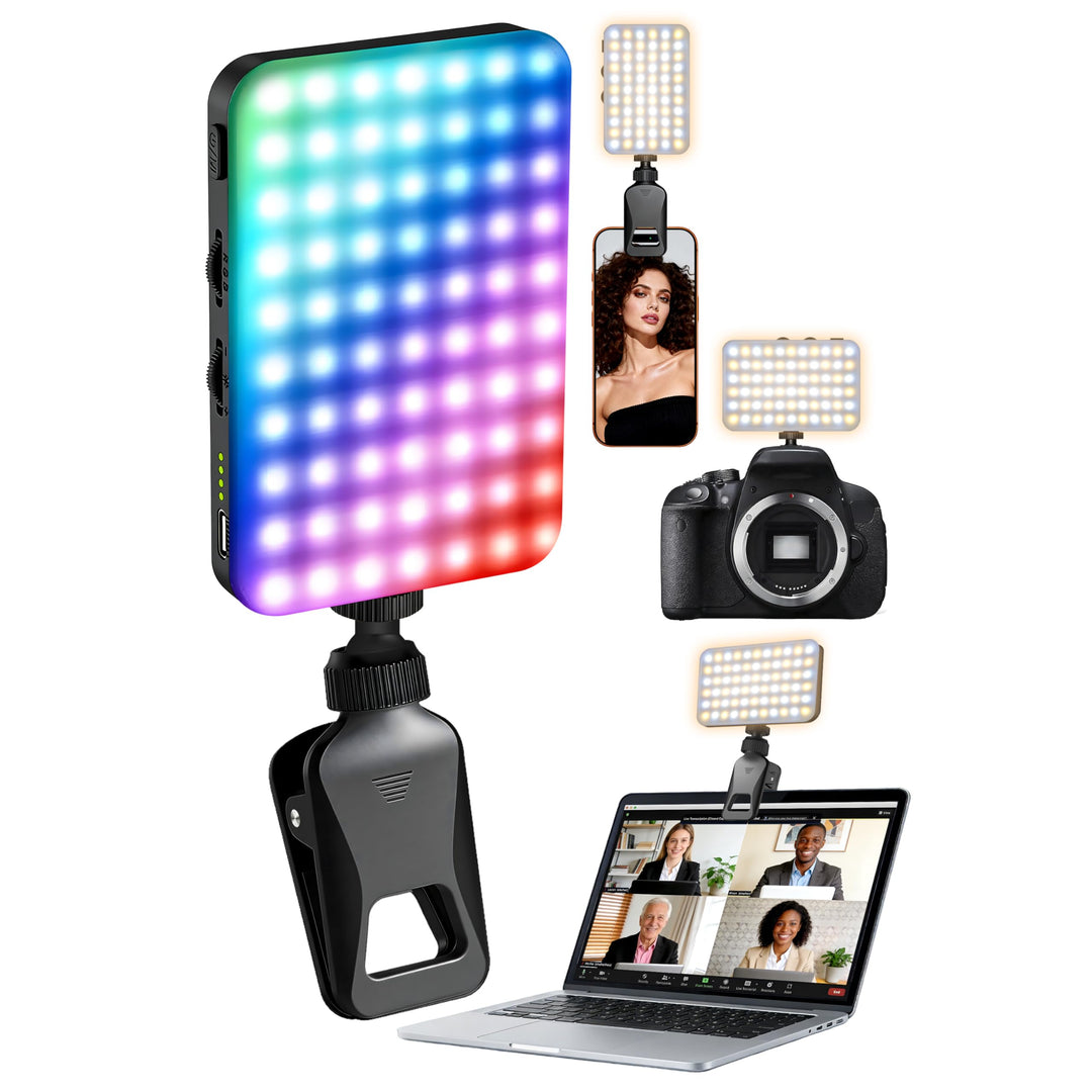 TENTEK Selfie Licht Für Videoanrufe,Selfies,Zoom Meetings Selfielampe Clip-On Videolicht Für Handy/P