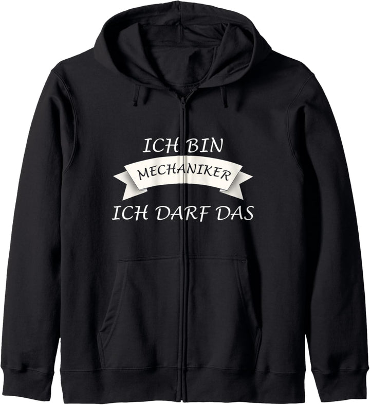 Ich bin Mechaniker - Ich darf das Kapuzenjacke