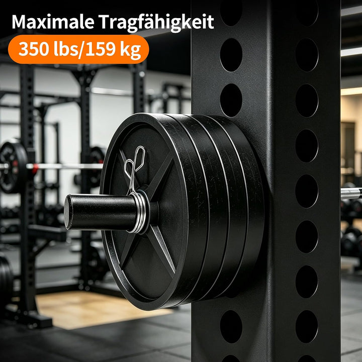 aleawol Hantelscheibenhalter Power Rack Befestigung für 50mm Hantelscheibe | 2er Set Gewichtsplatten