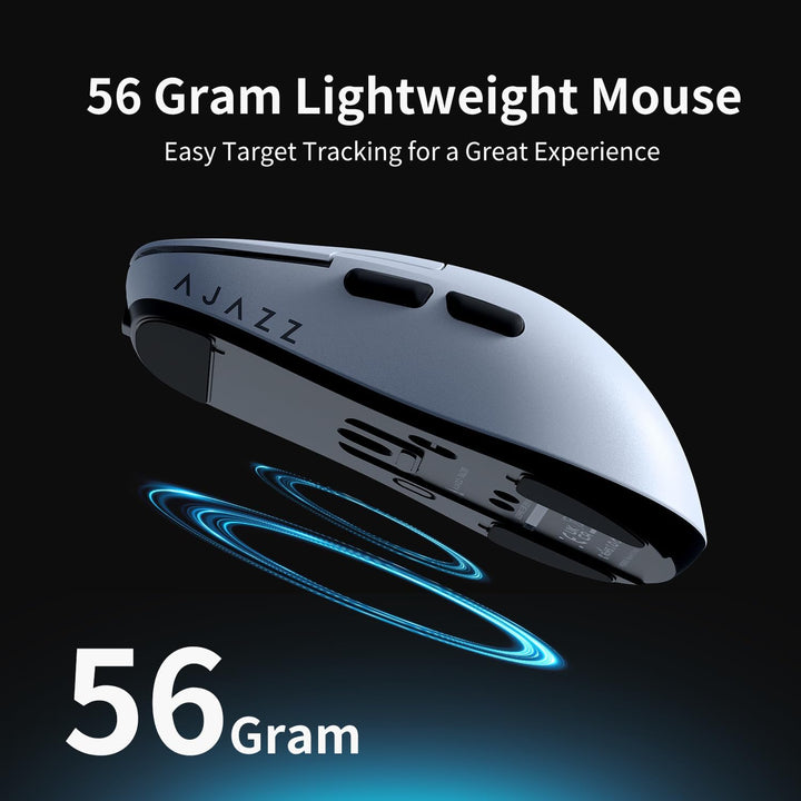 AJAZZ AJ159 PRO Wireless Gaming Mouse, Equipped with PAW3395 Sensor and Magnetic Base, 26K DPI, 2.4G
