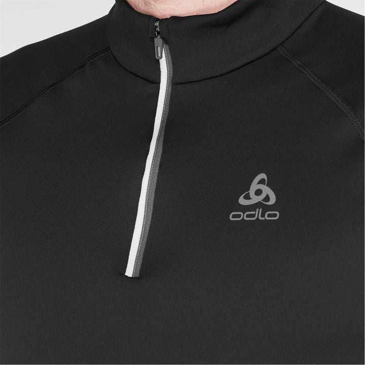 Odlo Herren Besso_542472 Mid Layer mit Reissverschluss S Schwarz, S Schwarz