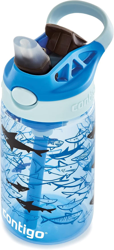 Contigo Kinder Trinkflasche Easy Clean Autospout mit Strohhalm, BPA-freie robuste Wasserflasche, 100