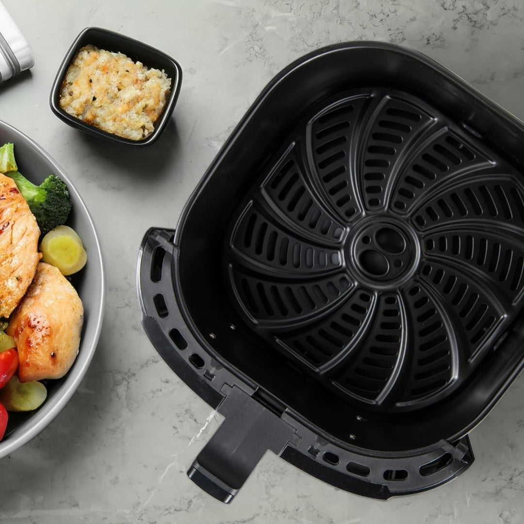 BERGNER COPPERLY - PFAS-Freie Heissluftfritteuse 1800W 6.9L - 8 Kochprogramme - Air Fryer mit Kerami