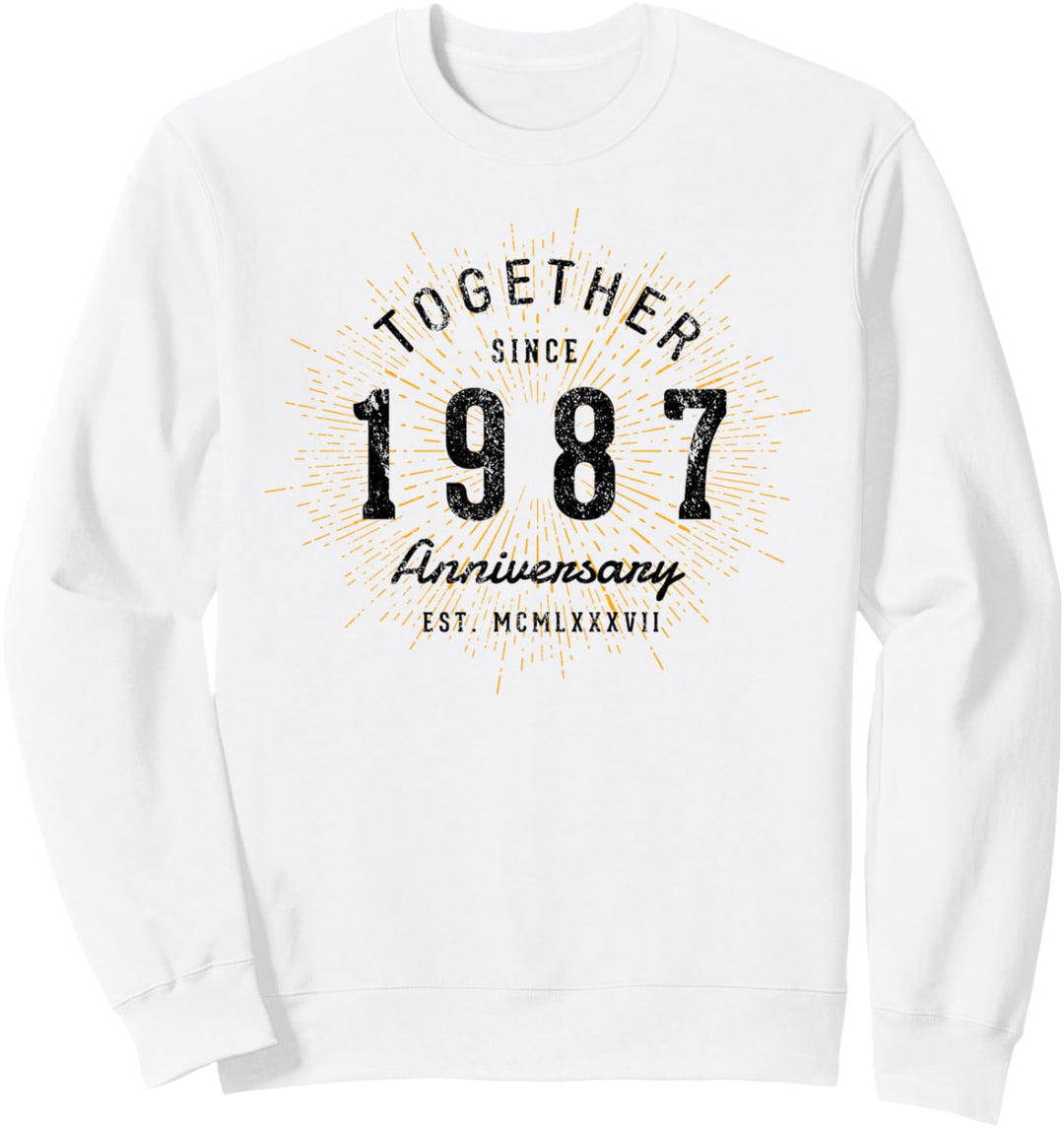 Zusammen seit 1987 Jahrestag Sweatshirt