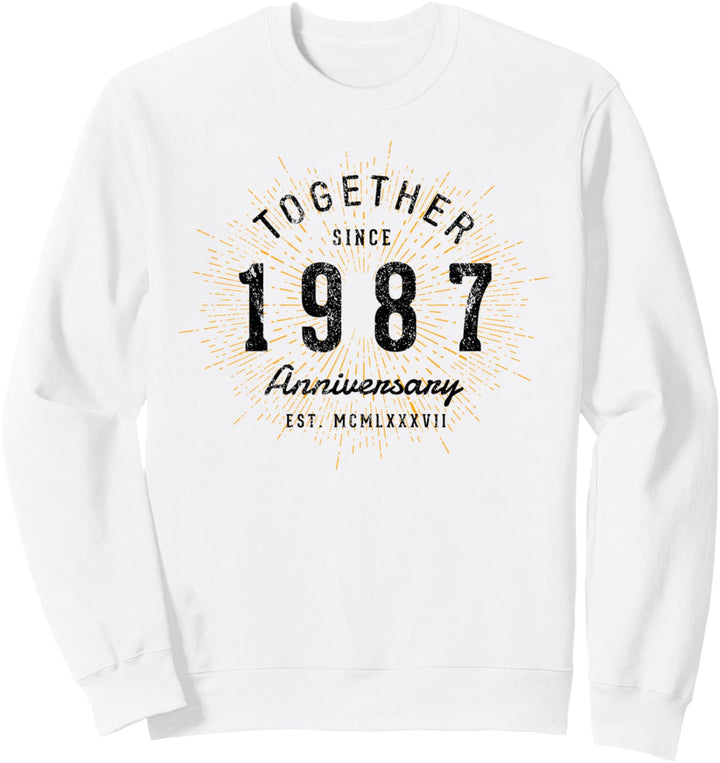 Zusammen seit 1987 Jahrestag Sweatshirt