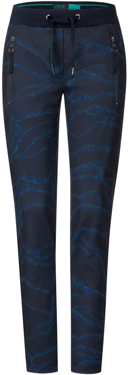 CECIL Damen B375943 Joggpants, deep Blue, L/L28
